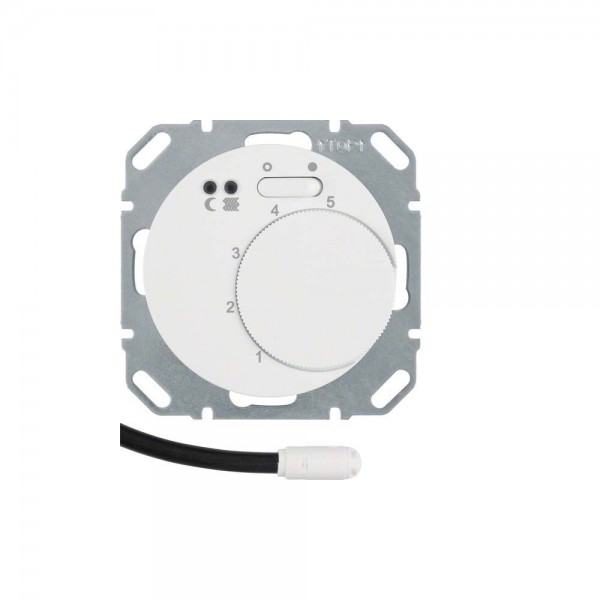 Berker 20342089 Temperaturregler Schließer für Fußbodenheizung R.1/R.3 polarweiß glänzend