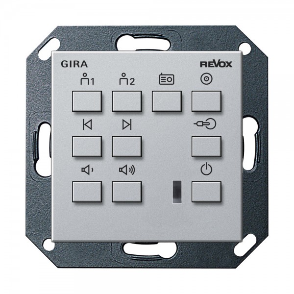 Gira 222826 Revox Bedieneinheit Voxnet 218 System 55 Aluminium