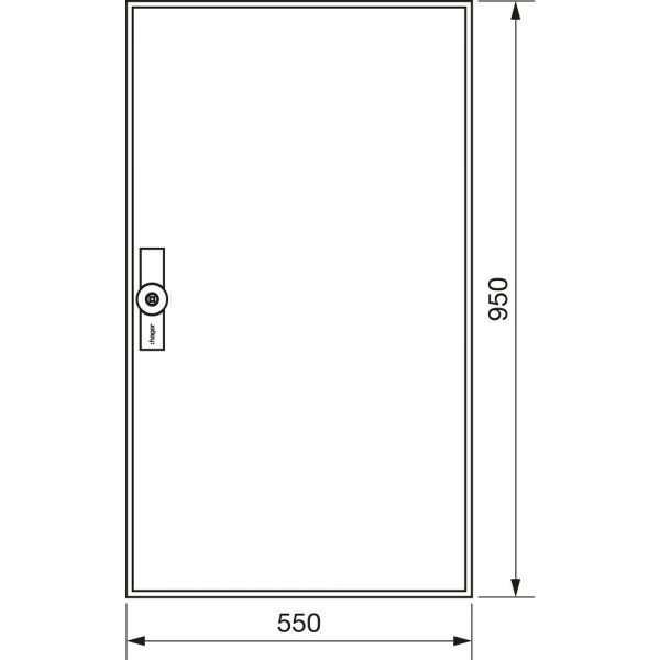 Hager ZB22W Zählerschrank universZ 950x550x205mm IP54