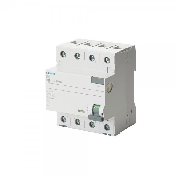 Siemens 5SV3342-6 FI-Schutzschalter 25A 3+N 30mA 400V