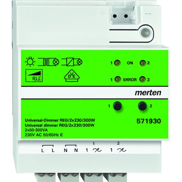 Merten 571930 Universal-Dimmer REG/2x230V/300W