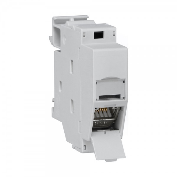 Gira 574800 REG-Gehäuse mit Buchse Modular Jack RJ45 Cat.6A-Modul