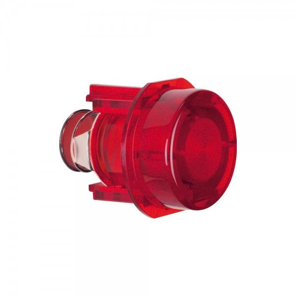 Berker 1279 Tasterknopf für Drucktaster/ Lichtsignal E10 Klemmbefestigung rot transparent