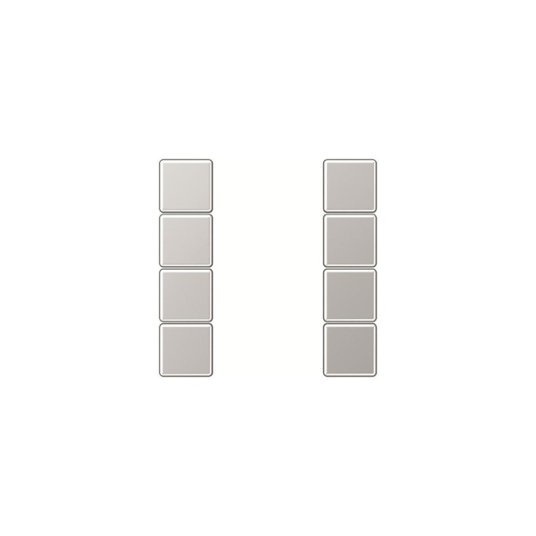 Jung A504TSAAL Tastensatz 4fach komplett aluminium