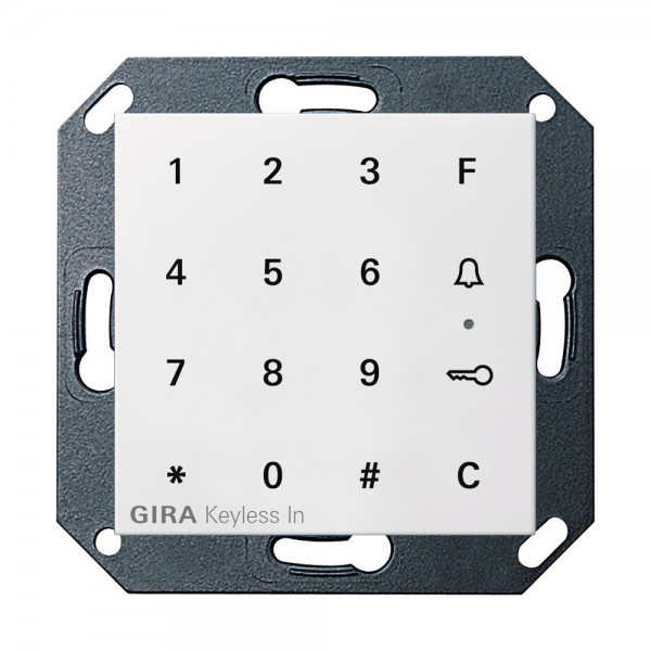 Gira 260527 Keyless In Codetastatur System 55 Reinweiß matt