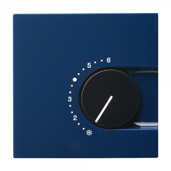 Gira 039646 Raumtemperaturregler 230/5 (2) A~ mit Wechsler S-Color Blau