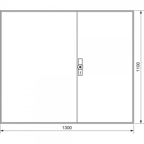 Hager ZB35EW Zählerschrank universZ 1100x1300x160mm IP54