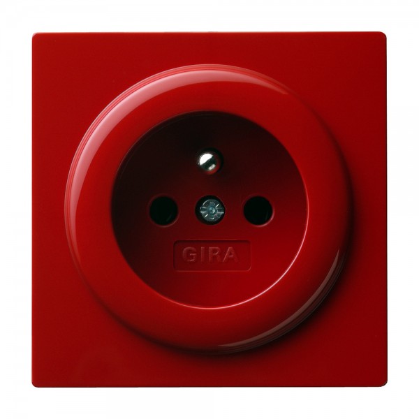 Gira 048443 Steckdose mit Erdungsstift 16 A 250 V~ S-Color Rot