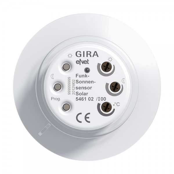 Gira 546102 eNet Funk Sonnensensor Solar Reinweiß