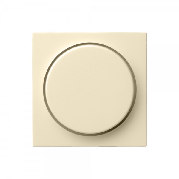 Gira 065001 Abdeckung mit Knopf für Dimmer System 55 Cremeweiß glänzend