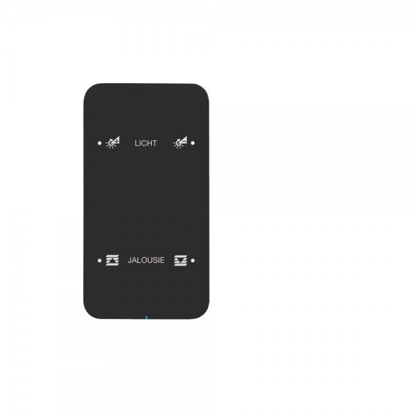 Berker 75142165 R.1 - Touch Sensor 2-fach Komfort mit integriertem Busankoppler Glas schwarz