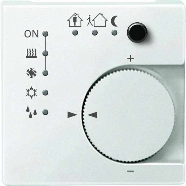 Merten 616819 KNX Raumtemperaturregler UP/PI mit Tasterschnittstelle System M polarweiß edelmatt