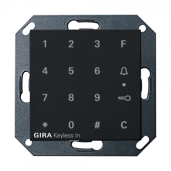 Gira 2605005 Keyless In Codetastatur System 55 Schwarz matt