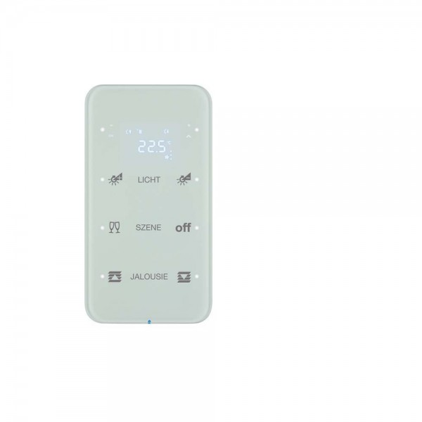 Berker 75643160 R.1 - Touch Sensor 3-fach mit Temperaturregler Glas polarweiß