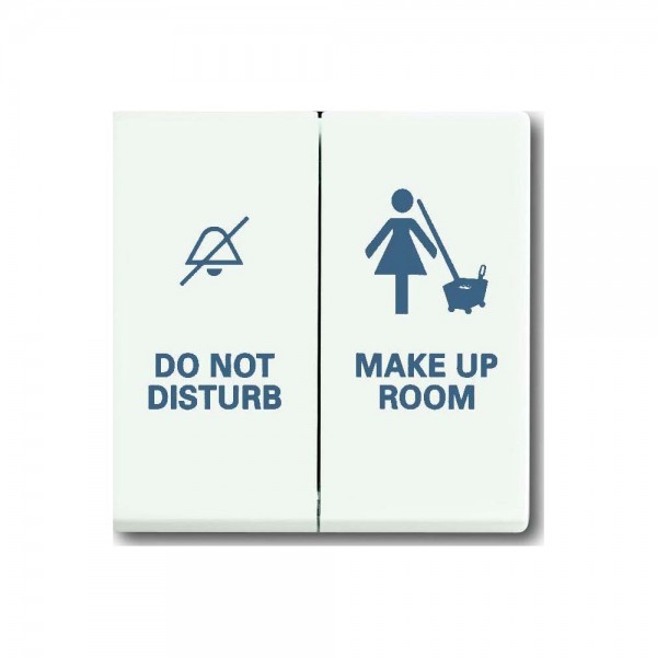 Busch Jaeger 1785/11-884 Wippe mit Aufdruck DO NOT DISTURB MAKE UP ROOM studioweiß matt
