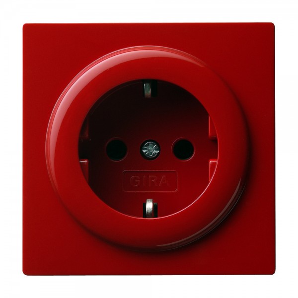 Gira 018843 SCHUKO-Steckdose 16 A 250 V~ S-Color Rot