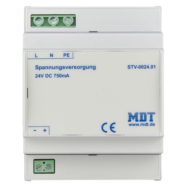 MDT technologies STV-0024.01 Spannungsversorgung 4TE REG 24VDC SELV 750mA