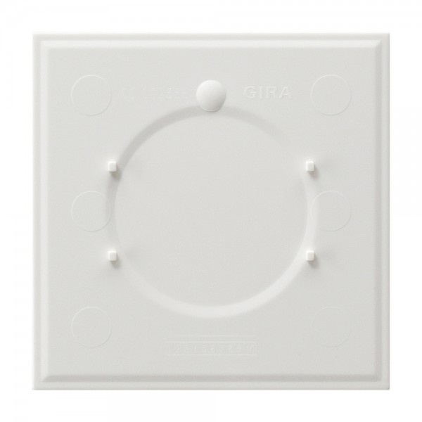 Gira 108302 Montageplatte für Namens- bzw. Türschild 1-fach für Event Reinweiß