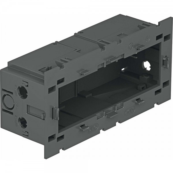 OBO Bettermann 71GD9-2 Geräteeinbaudose 3-fach für Modul 45® 160x76x51mm eisengrau