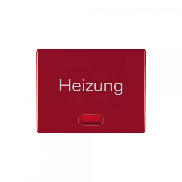 Berker 14880062 Wippe mit Linse und Aufdruck „Heizung“ Arsys rot glänzend