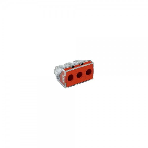 Wago 773-173 Verbindungsdosenklemme 3x2,5-6mm² rot 50 Stück