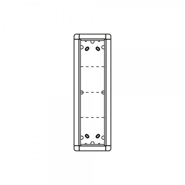 Ritto Portier Aufputzrahmen 4-fach weiß 1883470 133x423mm