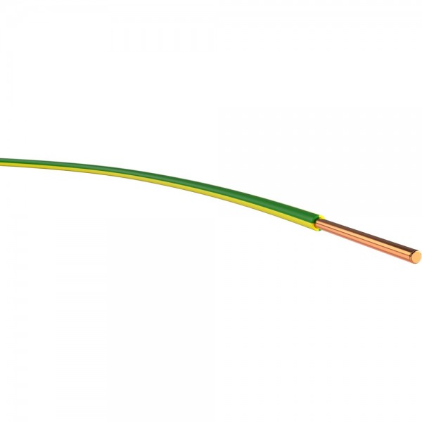 (H)07V-U 16mm² Verdrahtungsleitung eindrähtig grün/gelb 100 Meter Ring