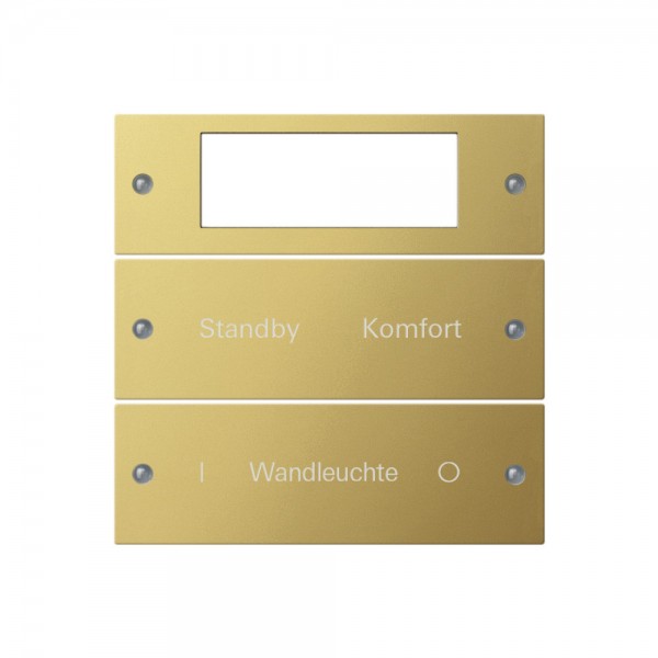 Gira 2142608 Wippenset 2-fach Plus beschreibbar System 55 Messing