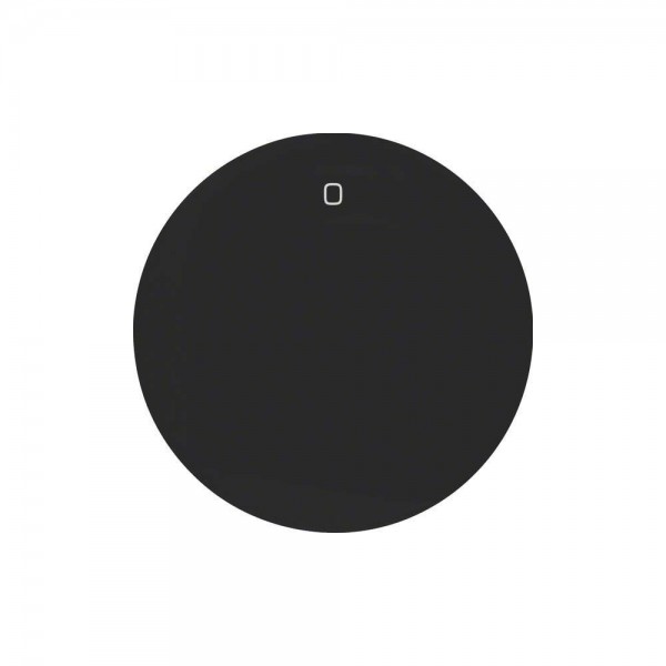 Berker 16222045 Wippe für mehrpolige Schalter mit Aufdruck „0“ R.1/R.3 schwarz glänzend