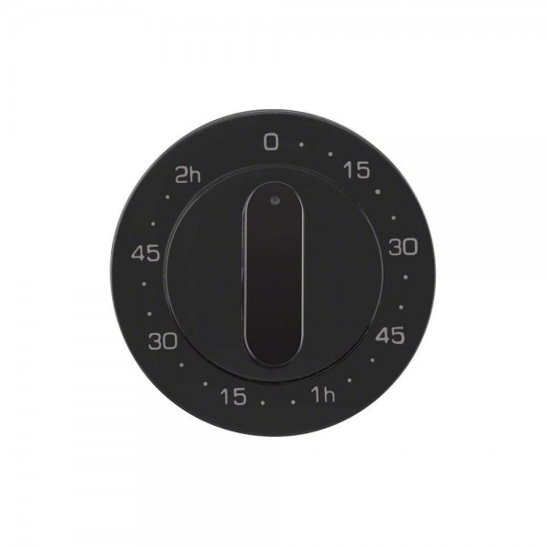 Berker 16332045 Zentralstück für mechanische Zeitschaltuhr 120min R.1/R.3 schwarz glänzend