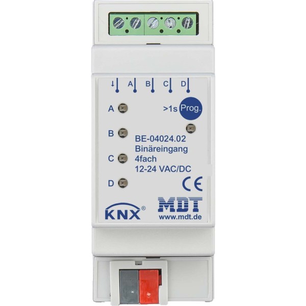 MDT technologies BE-04024.02 Binäreingang 4-fach 2TE REG 24VAC/DC