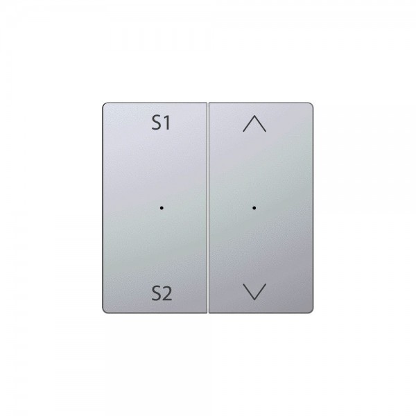 Merten MEG5227-6036 Wippe für Taster-Modul 2-fach (Szene1/2, Pfeile Auf/Ab) System Design edelstahl