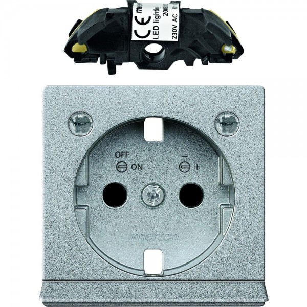 Merten MEG2334-0460 Erweiterungsset LED Beleuchtung System M aluminium edelmatt