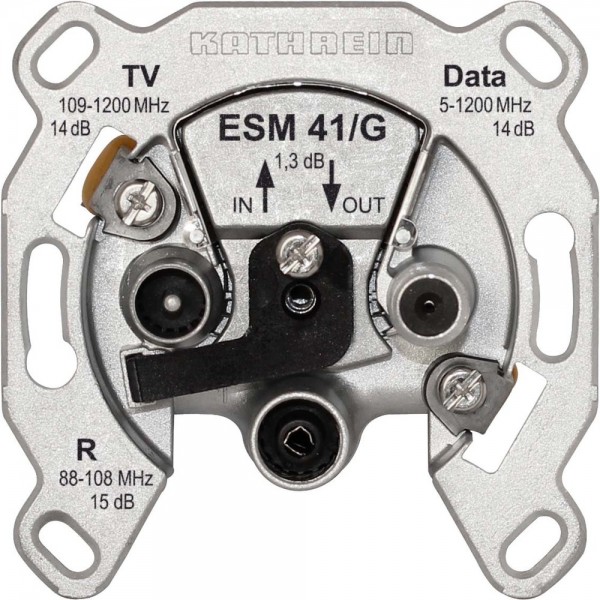 Kathrein ESM 41/G Modem-Steckdose (selektiv) 3-fach