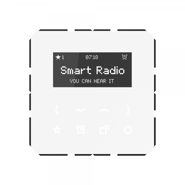 Jung RADCD508WW Smart-Radio mit Display Serie CD alpinweiß