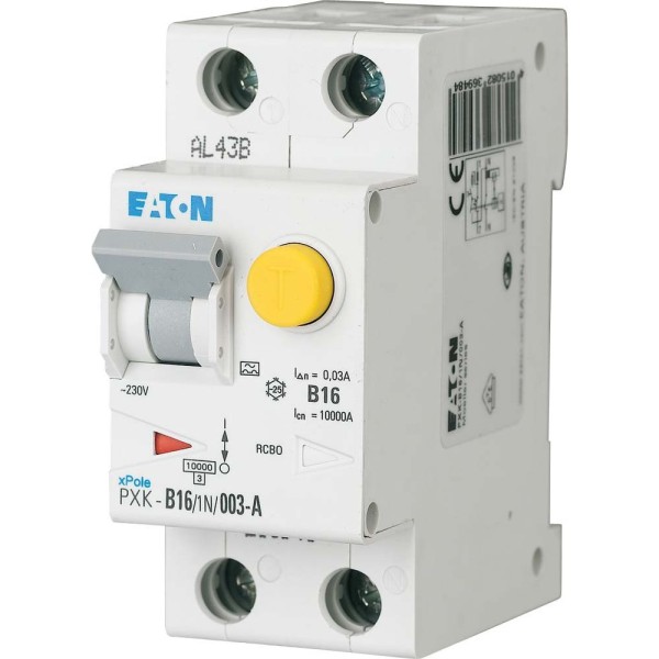 Eaton PXK-B16/1N/003-A FI/LS-Kombischalter B16A 1-polig+N 30mA 236948