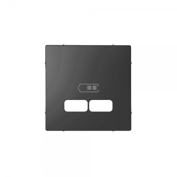 Merten MEG4367-6034 Zentralplatte für USB Ladestation-Einsatz System Design anthrazit