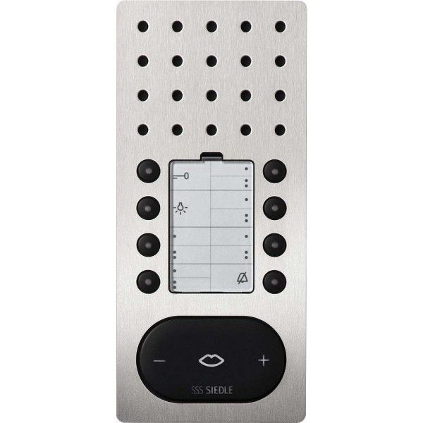 Siedle&Söhne BFC 850-01 E/S Bus-Freisprechtelefon Comfort Intercom Edelstahl/Schwarz