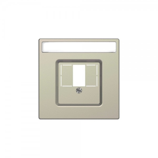 Merten MEG4250-6033 Zentralplatte mit rechteckigem Ausschnitt und Schriftfeld System Design sahara