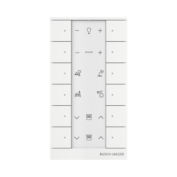 Busch-Jaeger SB-F-12.0.11-884 Bedienelement 12-fach Busch-Tenton® studioweiß matt