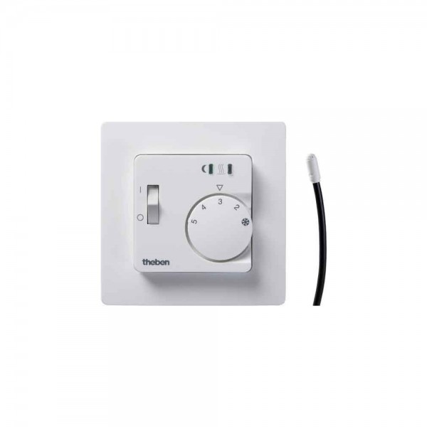 Theben RAMSES 751 RA Raum-Thermostat elektronisch mit Fernfühler 5-Leiter Schließer weiß