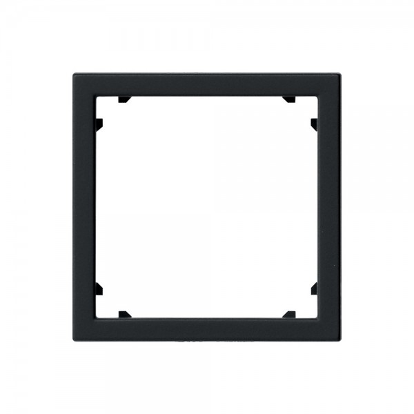 Gira 0283005 Adapterrahmen mit quadratischem Ausschnitt System 55 Schwarz matt