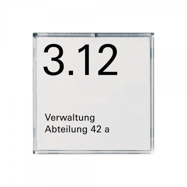 Gira 107100 Namensschild bzw. Türschild 1-fach Reinweiß