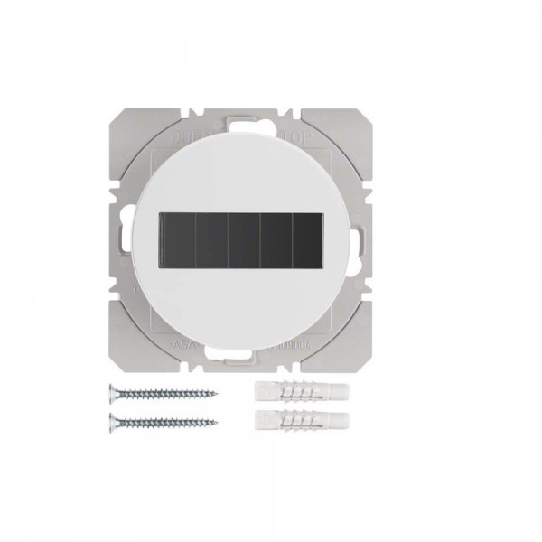 Berker 85655139 KNX-Funk Wandsender 1-fach flach Solar quicklink R.1/R.3 polarweiß glänzend