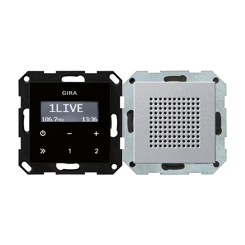 Gira 228026 UnterputzRadio RDS mit einem Lautsprecher