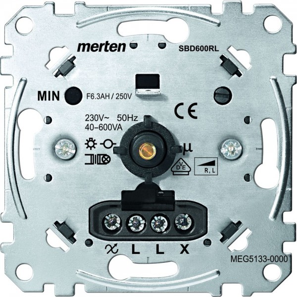 Merten MEG5133-0000 Drehdimmer-Einsatz für induktive Last 40-600 W/VA