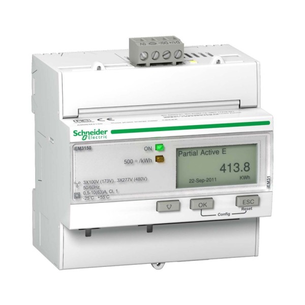 Schneider Electric A9MEM3150 Energiezähler IEM3150 3P+N 63A Modbus