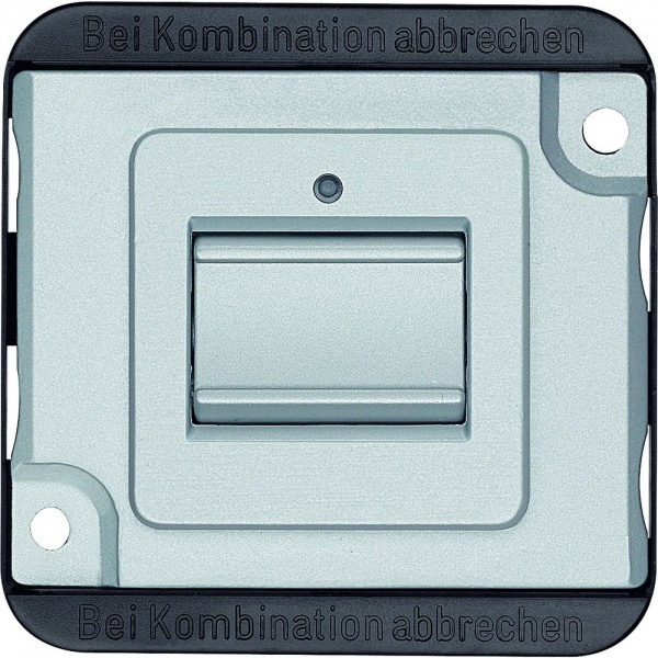 Merten MEG3156-7060 Taster-Einsatz mit N-Klemme 1-polig Panzer mattsilber